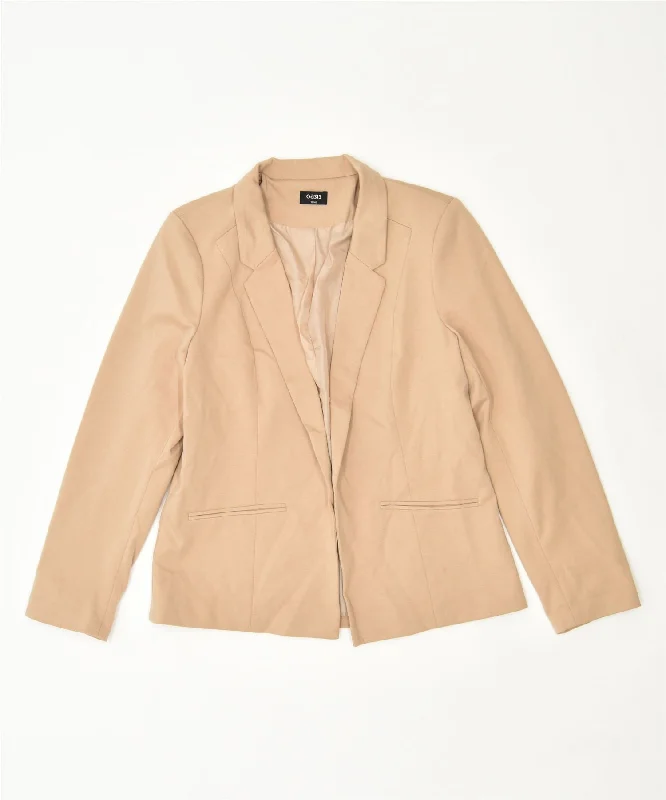 Affordable Comfort Styles Trendy Vibes OASIS Womens Blazer Jacket EU 42 Medium Beige Polyester
