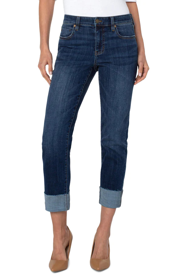 Trendy Easywear Practical Fashion Liverpool Marley Girlfriend with Raw Cut Cuff Casares
