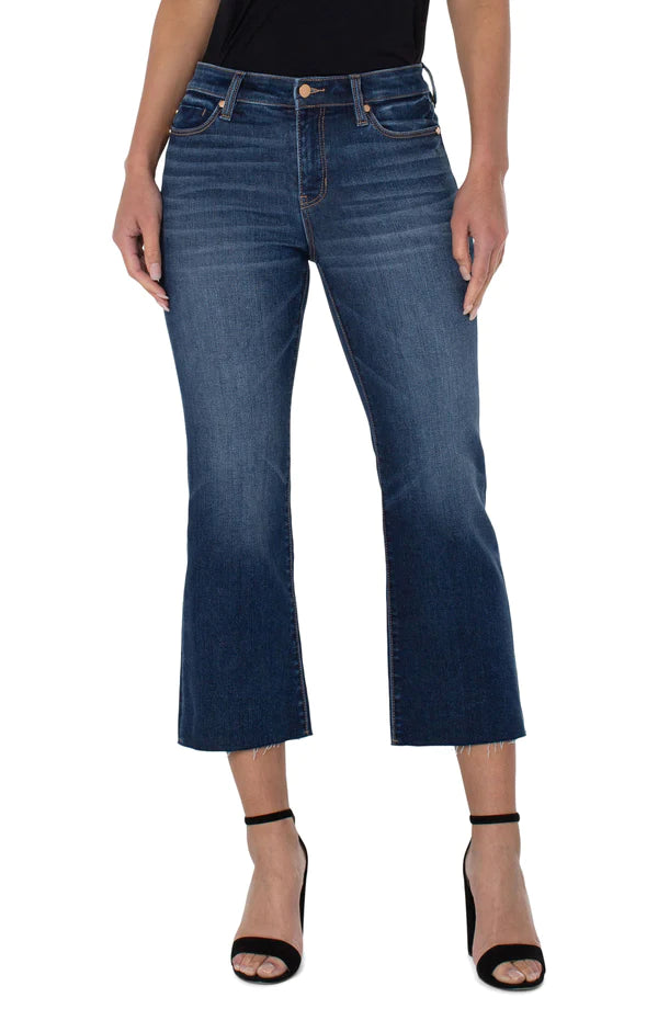 Cool Comfort Clothing Simple Wear Liverpool Hannah Crop Flare With Raw Hem Humphreys Cool Comfort Clothing Simple Wear Liverpool Hannah Crop Flare With Raw Hem Humphreys