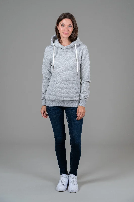 Soft Textured Wear Budgeted Fashion Pixa Light Heather Grey Hexagon Hoodie