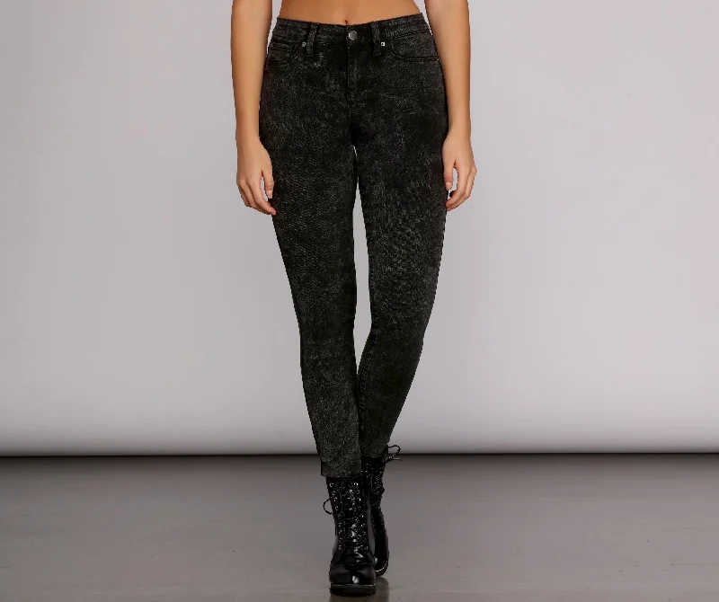 Comfy Fashion Trends Day-to-day Fashion Rise Up High Waist Skinny Jeans