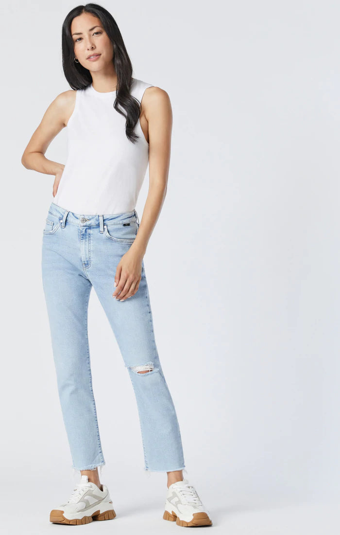 Casual Comfort Clothing Fashionable Comfortwear Mavi Viola Ripped Recycled Blue