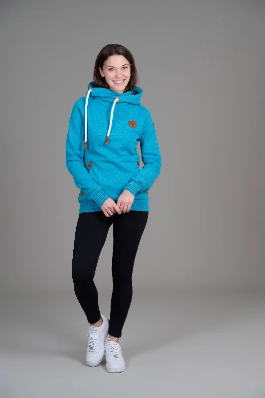 Casual Comfort Clothing Relaxed Outfits Artemis Cyan Hoodie
