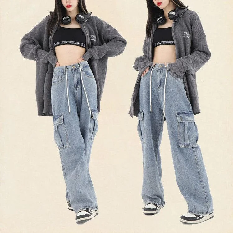 Soft Layering Wear Budget Comfort Washed Loose Fitting Casual Pants