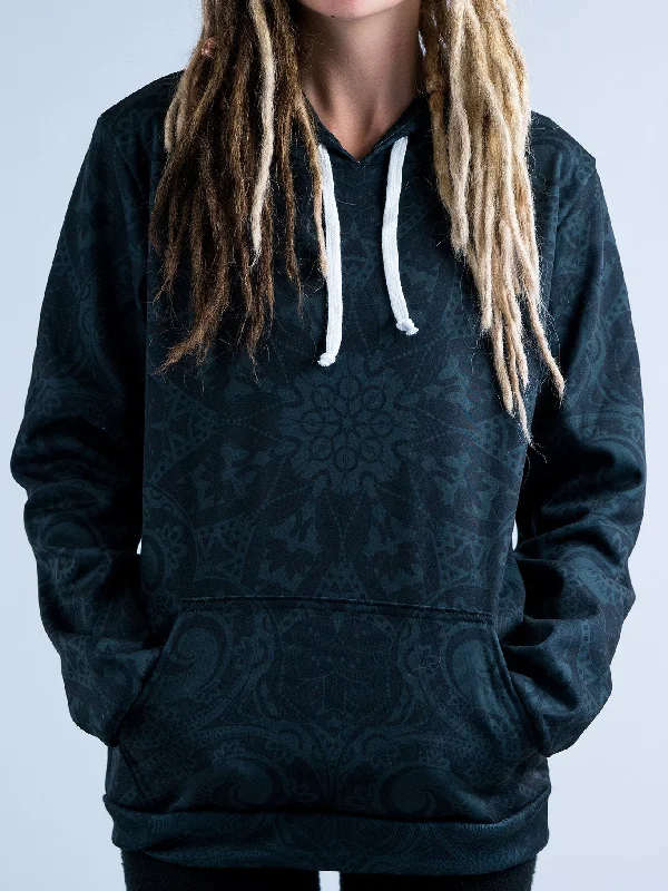Soft Comfortwear Relaxed Outfits Ghost Mandala Unisex Hoodie