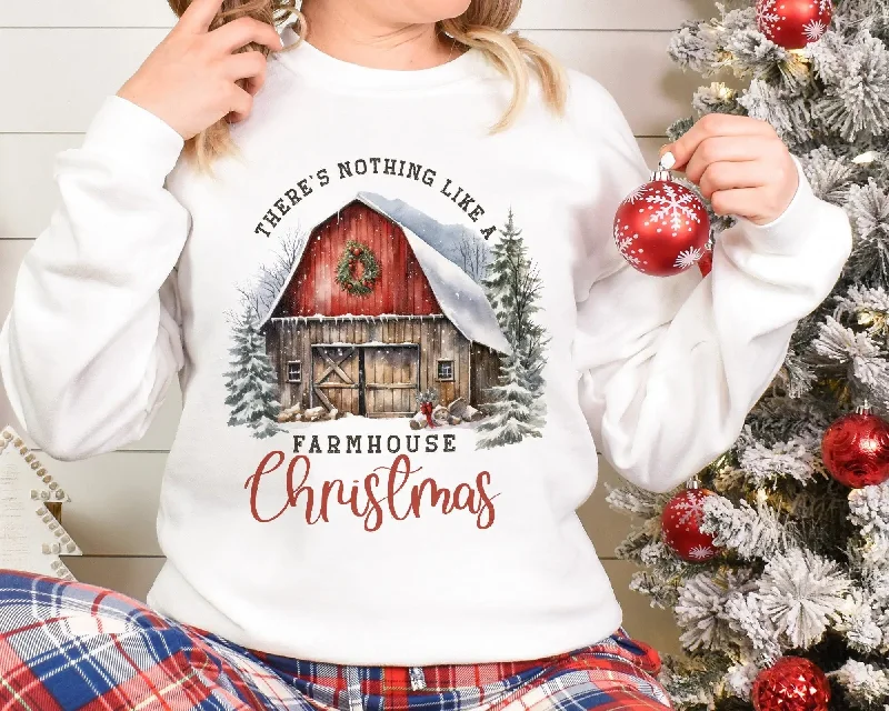 Effortless Wear Fits Everyday Style Retro Farm Girl Xmas Hoodie - Female Christmas Gift Sale