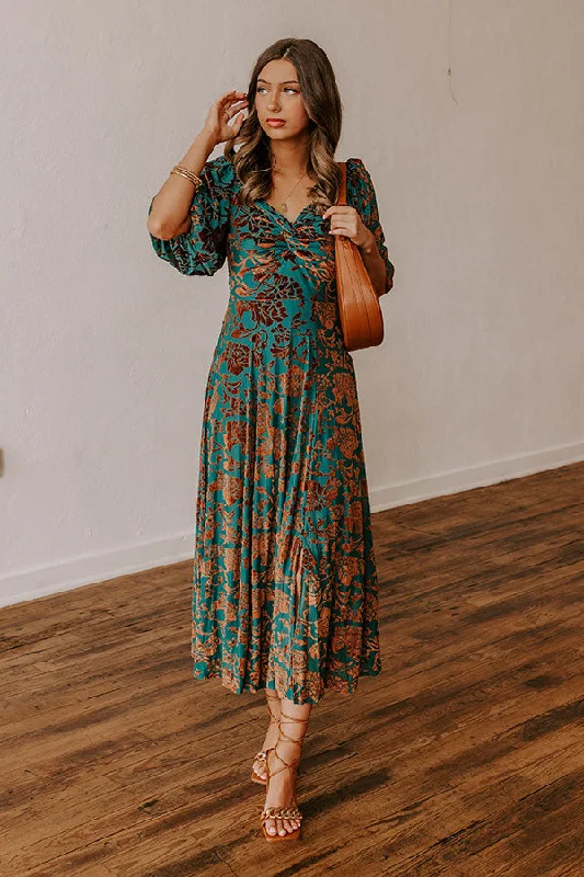 Simple Wear Fits Comfy Chic Every Enchantment Velvet Burnout Midi