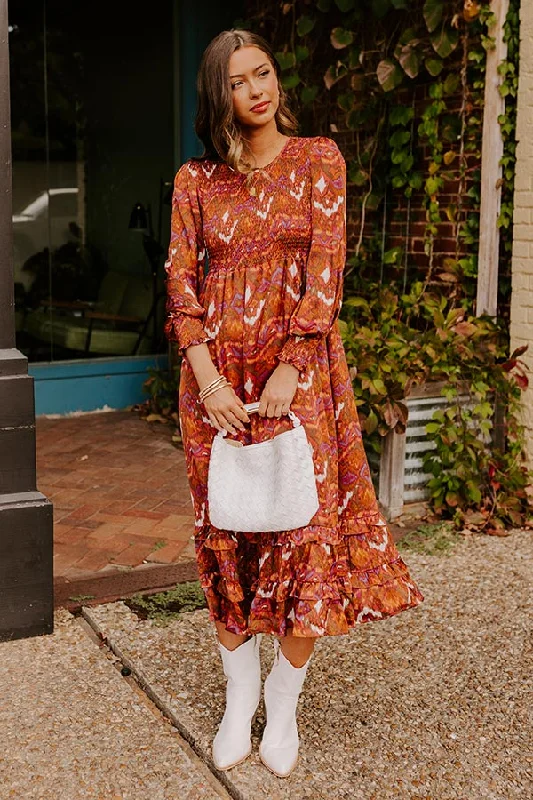 Street Style Comfort Versatile Chic Harvest Hues Satin Midi