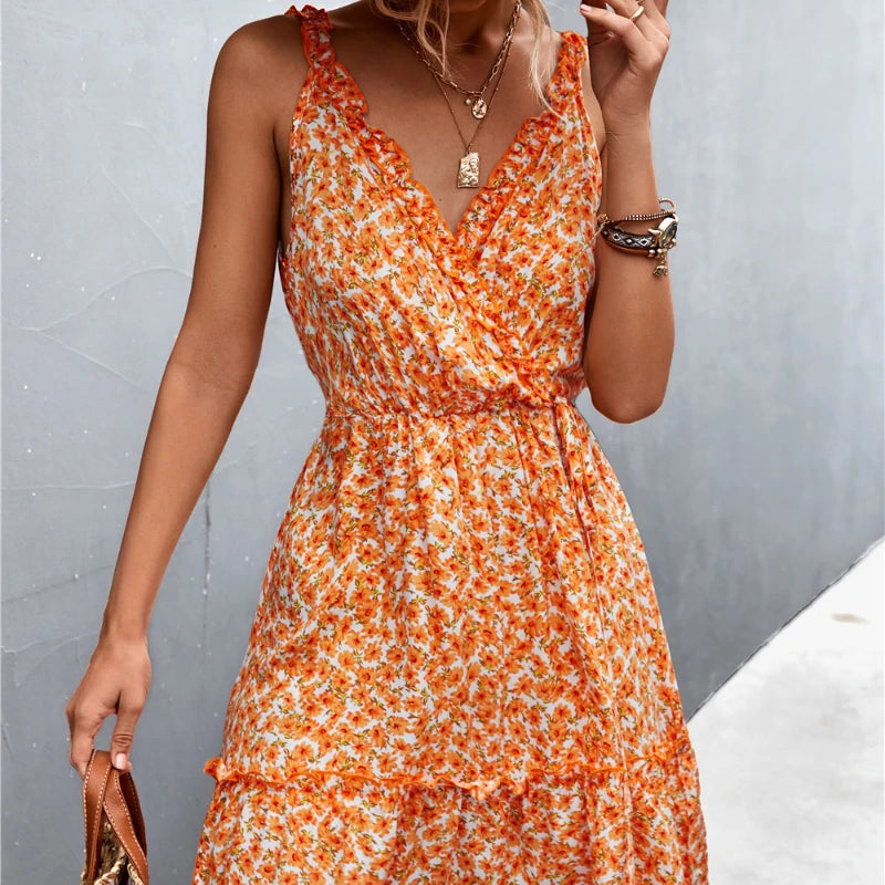 Trendy Warm Looks Soft Look Floral Collar Lace Comfortable Casual LOOSE Midi Dresses Trendy Warm Looks Soft Look Floral Collar Lace Comfortable Casual LOOSE Midi Dresses