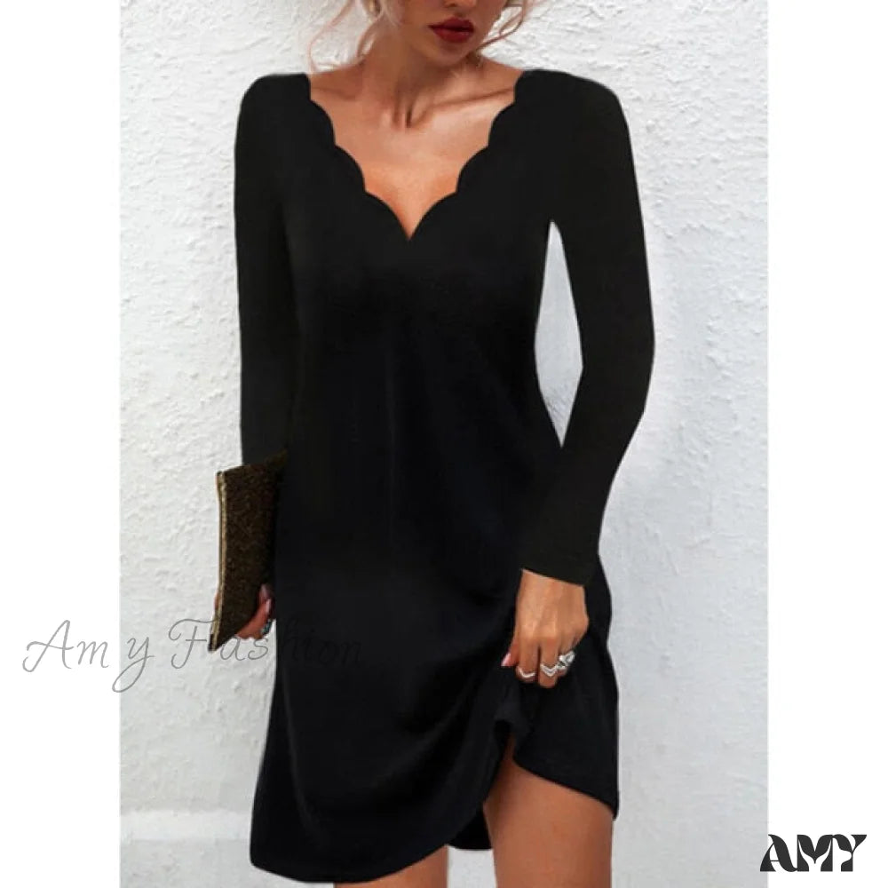 Soft Apparel Pieces Budgeted Outfits Amy Fashion - Fashion Sexy Casual Long Sleeve Vestidos Pullover Party Dress Soft Apparel Pieces Budgeted Outfits Amy Fashion - Fashion Sexy Casual Long Sleeve Vestidos Pullover Party Dress