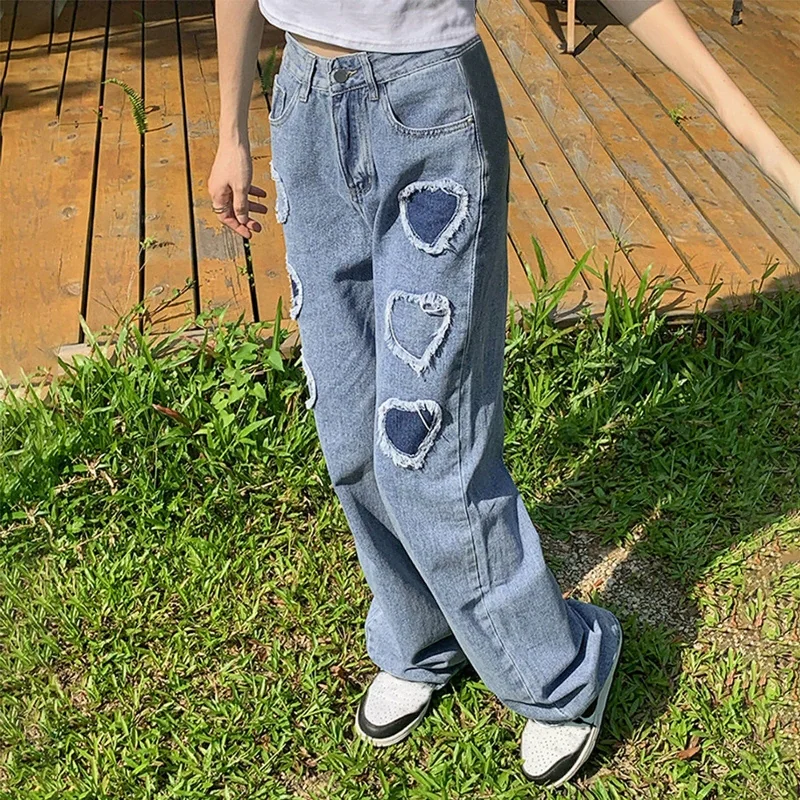 Affordable Outfits Effortless Chic Style DressBetty - Y2K Women High Waisted Zip Straight Denim Pants Pure Color Vintage Oversized Pants With Pockets Affordable Outfits Effortless Chic Style DressBetty - Y2K Women High Waisted Zip Straight Denim Pants Pure Color Vintage Oversized Pants With Pockets
