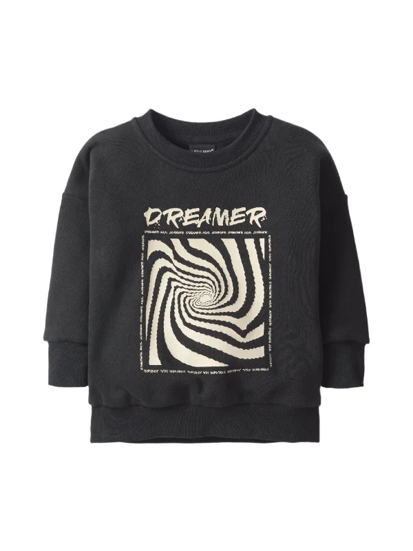 Modern Cozy Looks Day Comfort Goal Achiever Crewneck - Black