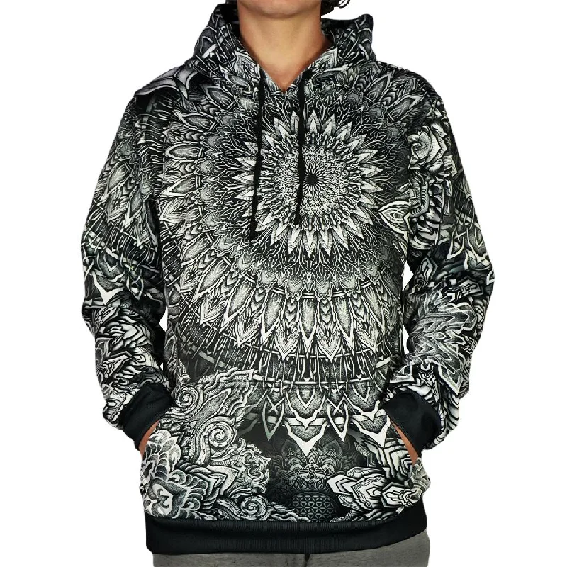 Chic Layering Affordable Style Mandala Bloom V2 Unisex Hoodie