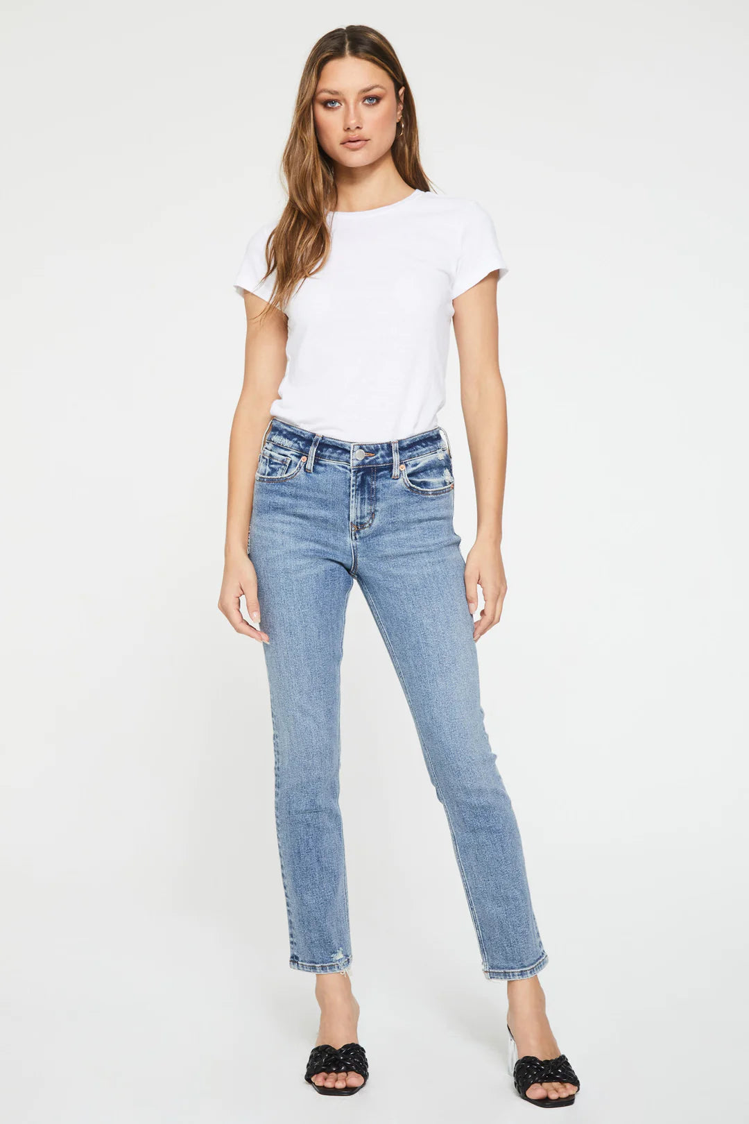 Affordable Comfort Wear Everyday Chic Dear John High Rise Ankle Slim Straight Jeans Belcrest