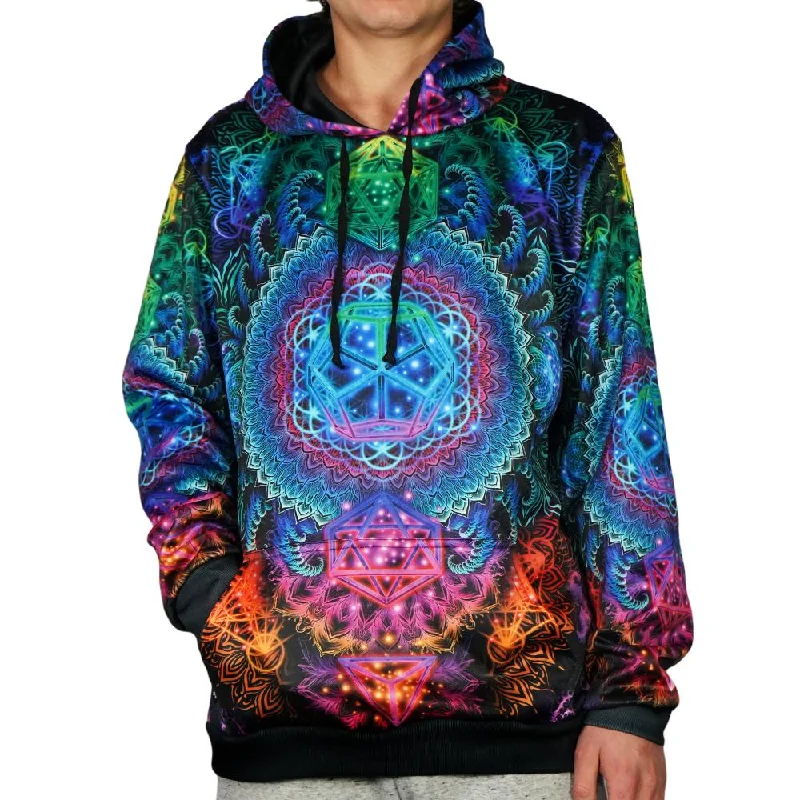 Modern Daywear Comfortable Fit Platonic Mandala v2 Unisex Hoodie