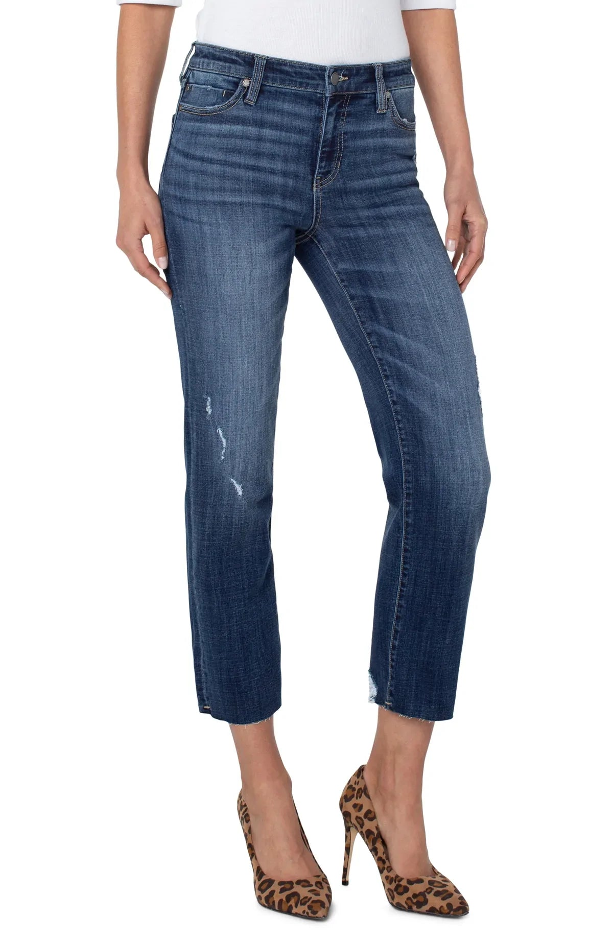 Effortless Wear Fits Soft Fashionwear Liverpool Kennedy Crop Straight with Cut Hem 27" Wateree