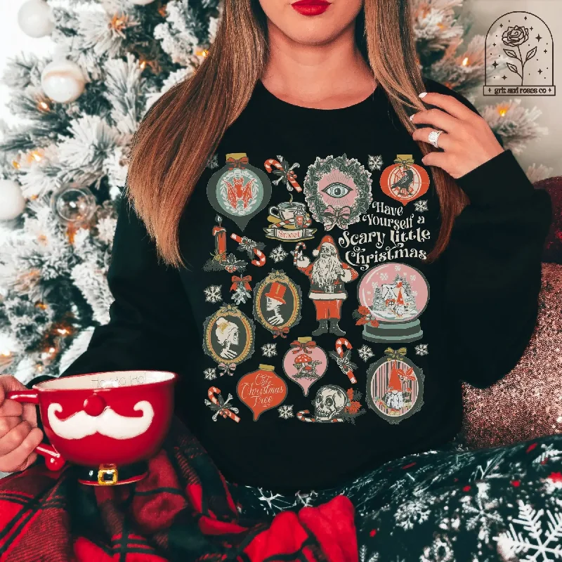 Comfy Clothing Choices Fashionable Comforts Spooky Halloween Hoodie - Scary Christmas Edition