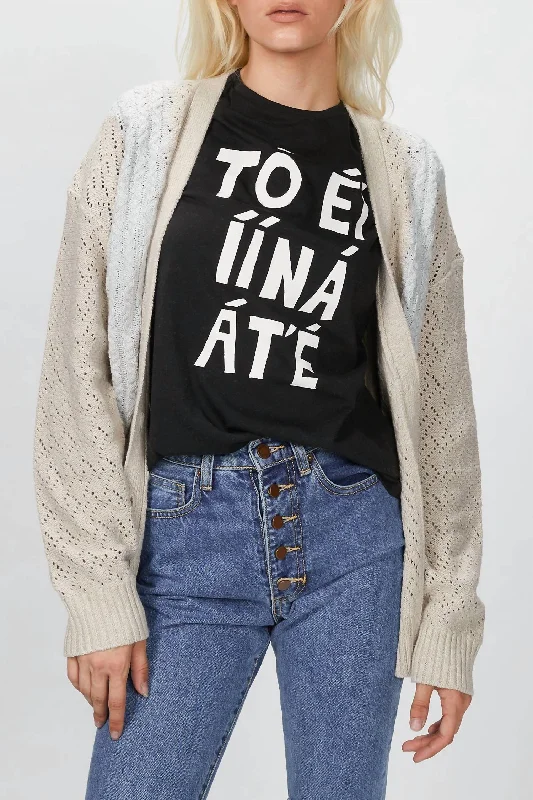 Fashion Layering Pieces Cozy Textures Kurt Cardigan In Natural/light Grey