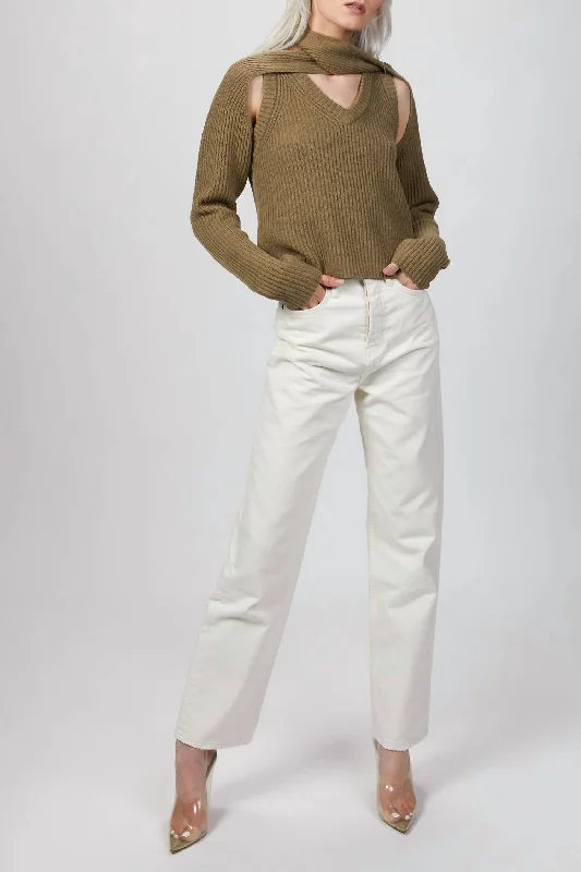 Soft-Fit Clothes Daywear Fashion Loop Chunky Sweater In Olive