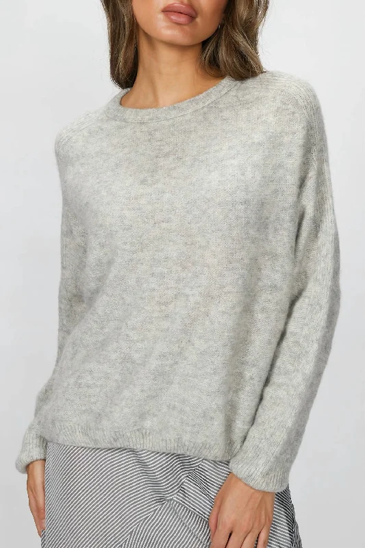 Warm Textures Comfortable Textiles Rebel Sweater In Cloud