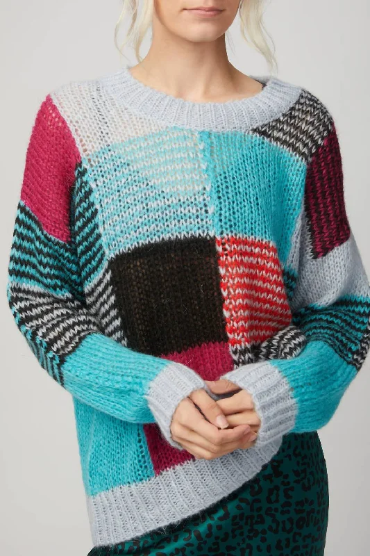 Chic Vibes Street Comfortwear Sana Multicolor Sweater