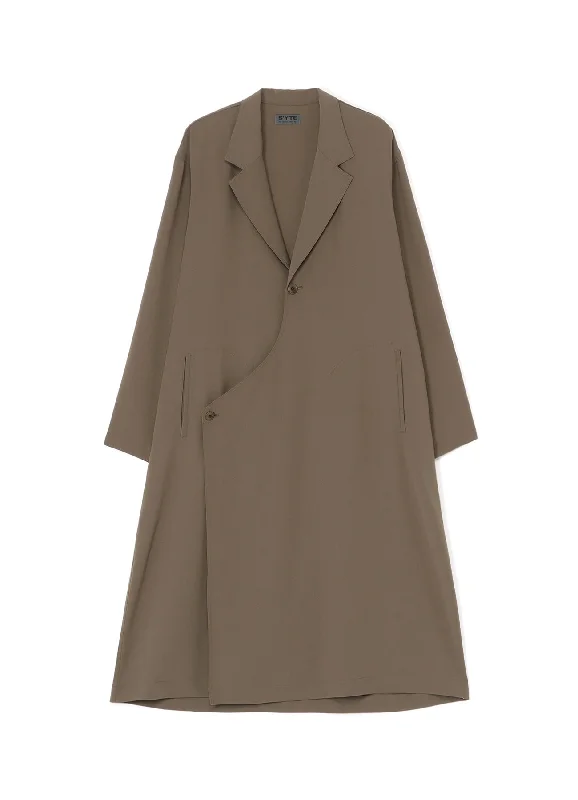 Effortless Layers Elegant Comfort POLYESTER WASHER TWILL WRAP DRESS