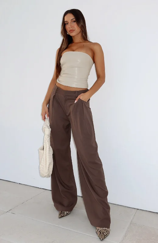 Cozy Street Looks Versatile Chic All She Is Pants Chocolate
