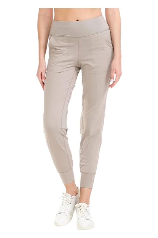 Street Style Comfort Daily Chic Athleisure With Pockets Joggers In Sand