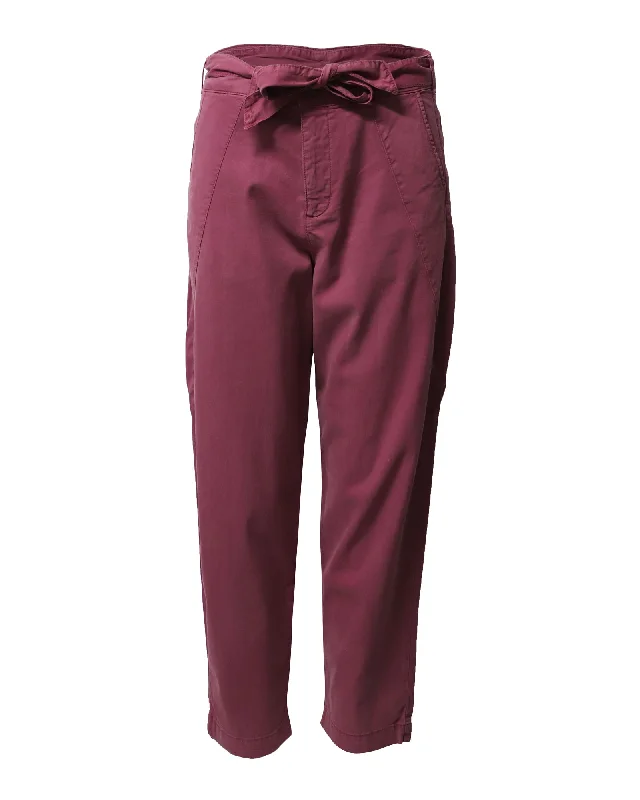 Cozy Looks Simple Comfortwear Ba&sh Parker Fluid Pants in Pink Lyocell
