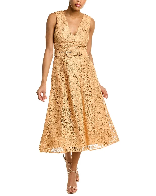 Cozy Outfits Wear Soft Comfortwear Badgley Mischka Lace A-Line Dress