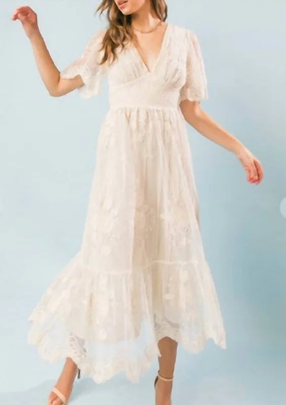 Fashion Comfort Wearables Comfortable Fits Bohemian Dreams Dress in Ivory