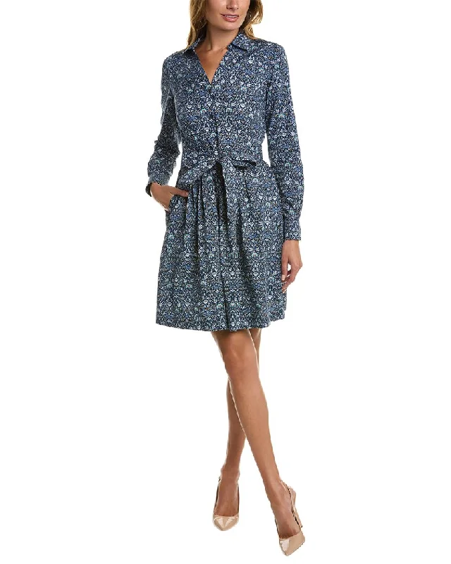 Fashion Comfort Wearables Elegant Comfort Brooks Brothers Tie Waist Shirtdress