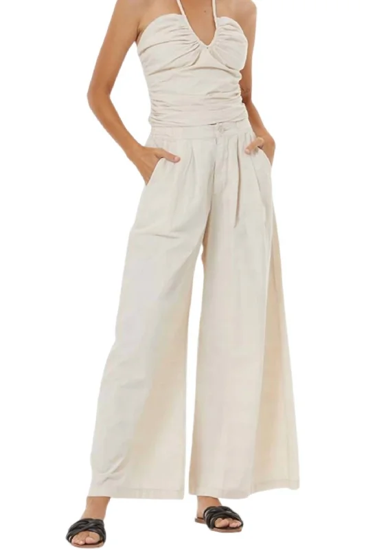 Cozy Essentials Casual Looks Cosmo Pants In Sea Salt