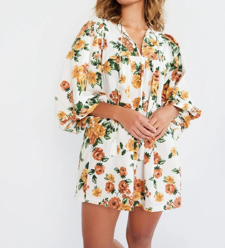 Casual Comfort Clothing Comfy Styling Daisy Dress In Antique Rose Floral