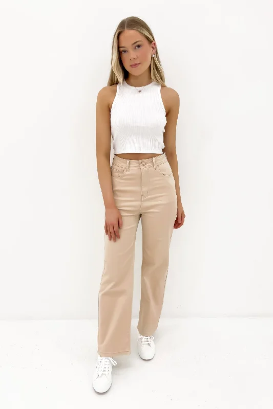 Street Chic Clothing Stylish Essentials Elsa Pant Beige