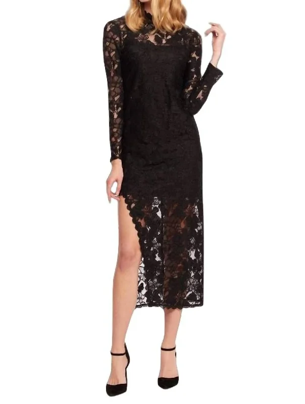 Cozy Wearable Styles Cozy Wardrobe Faustino Dress In Euphoria Lace