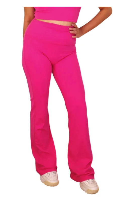Minimal Fashion Affordable Layers Flared Pants In Pink