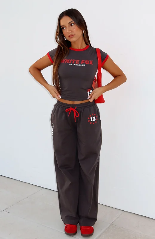 Cozy Comfort Options Comfort Wardrobe Full Schedule Track Pants Charcoal