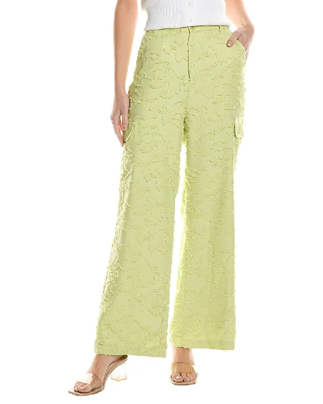Cool Comfort Clothing Relaxed Dressing Gracia Fringe Pattern Cargo Pant