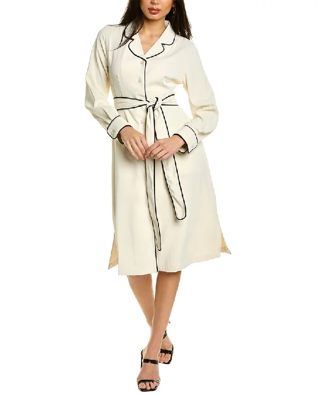 Gracia Piped Shirtdress