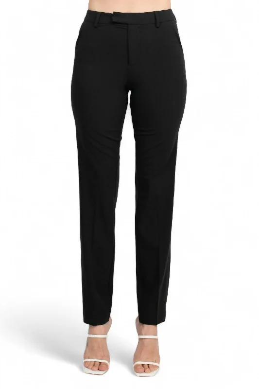 Chic Layering Budgeted Fashion Houston Trouser With Pick Stitch In Forest