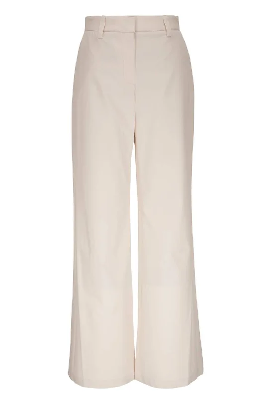 Trendy Cozy Apparel Chic Essentials Howard Pant In Winter White