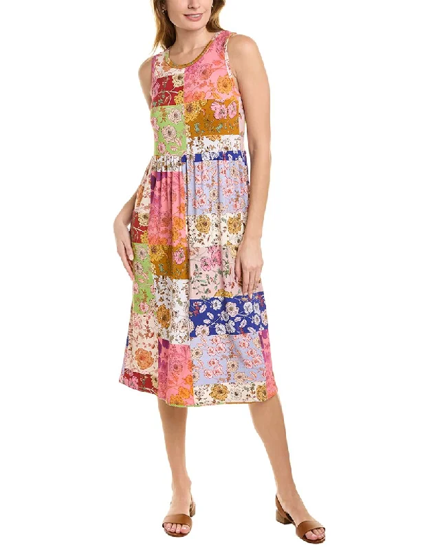 Warm Comfortable Pieces Day-to-day Fashion Johnny Was Cosmo Easy Fit Tea Length Dress