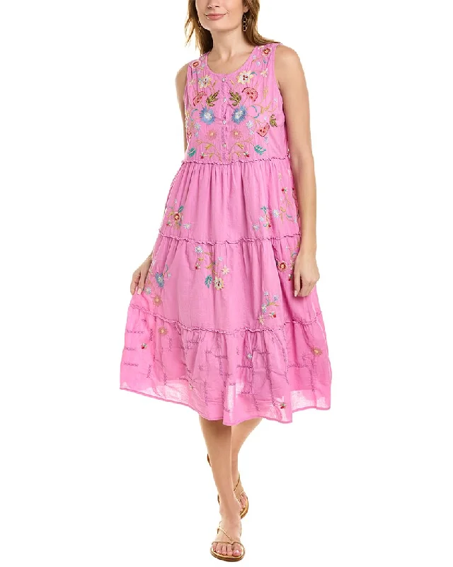 Trendy Comfortables Comfort Wardrobe Johnny Was Zanzibar Tiered Tank Dress