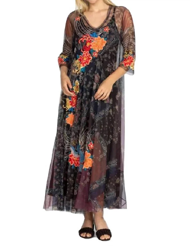 Practical Chic Wear Chic Essentials Kyler Mesh Dress in Multi