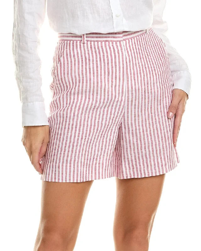 Effortless Chic Style Day Comfort Loro Piana Miami Striped Linen Short