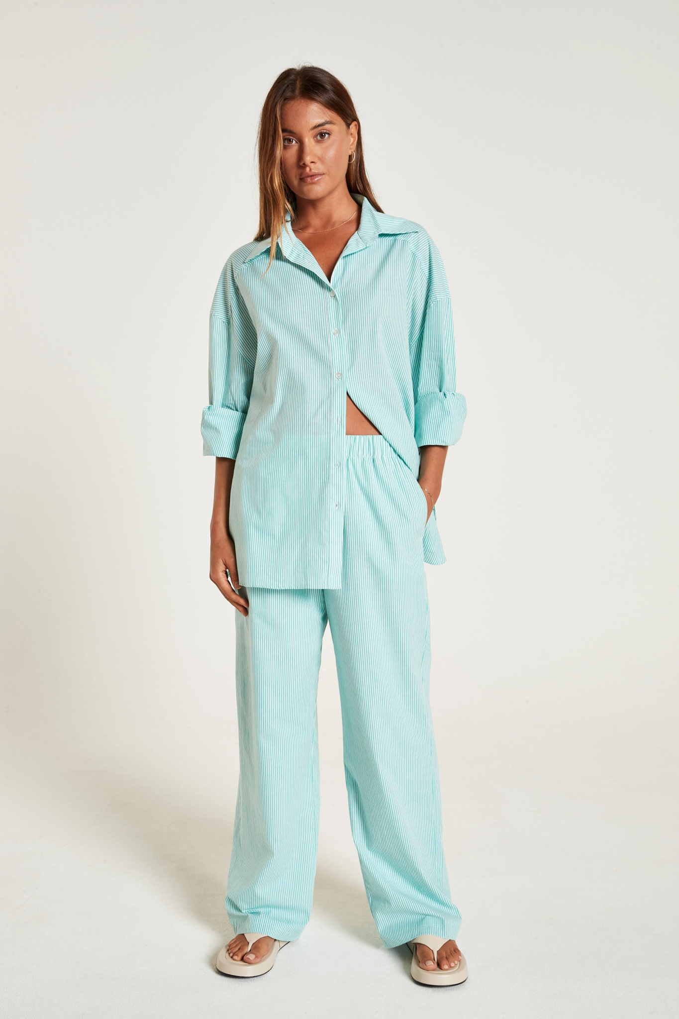 Effortless Fashionwear Soft Dressing Lucia Striped Pants
