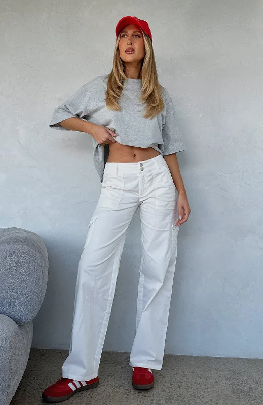 Smart Layered Looks Soft Dressing No Destination Pants White