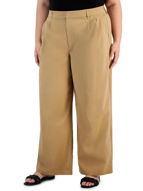Comfortable Apparel Street Comfort Plus Womens High Rise Work Wear Dress Pants