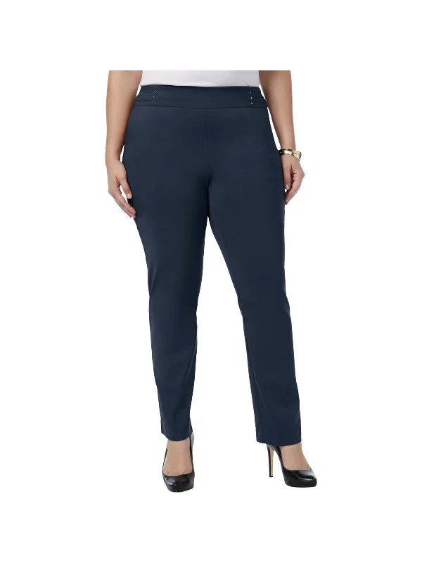 Stylish Comfort Look Casual Wardrobe Plus Womens Slim Leg Comfort Waist Casual Pants